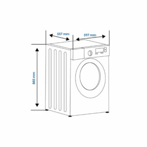AL8200DDTD - Free Standing Washing Machine White 8kg. 1200 rpm Aspes - Image 6