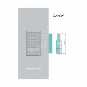 CWC034 - Wine Cooler 34 Bottles Candy - Image 17