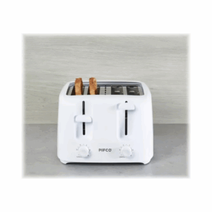 204707 - 4 Slice Toaster White 1400 W Pifco - Image 3