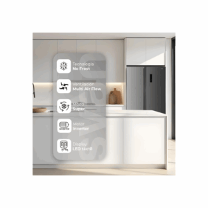 SA18901ENFX - American Style fridge No Frost E Class Stainless Steel Svan - Image 5