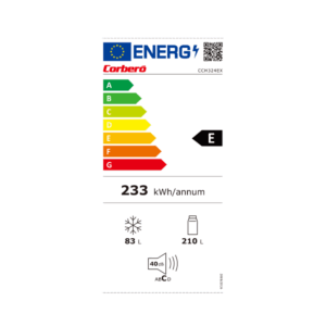 CCH324EX - Combi Fridge Freezer Stainless Steel No Frost 186*60 cms Corberó - Image 3