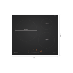 3EB965MH - Induction Hob Touch Control 3 Heating Zones Matt Finished Glass Balay - Image 2