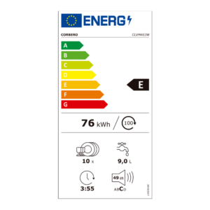 CLVM403W - Free Standing Dishwasher White 45 cms Corberó - Image 4