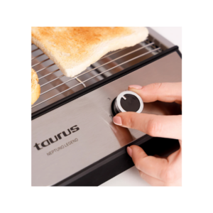 NEPTUNO LEGEND - Flat Toaster 1000W Inox and Black Taurus - Image 5
