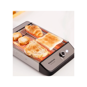 NEPTUNO LEGEND - Flat Toaster 1000W Inox and Black Taurus - Image 2