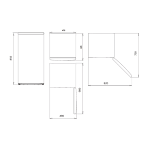 SCV85502E - Under the Counter Freezer White 84,5*48 cm Svan BLUEPRINT