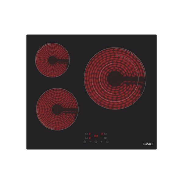 SV3602 - Ceramic Hob Touch Control 3 Heating Zones with triple Crown Svan