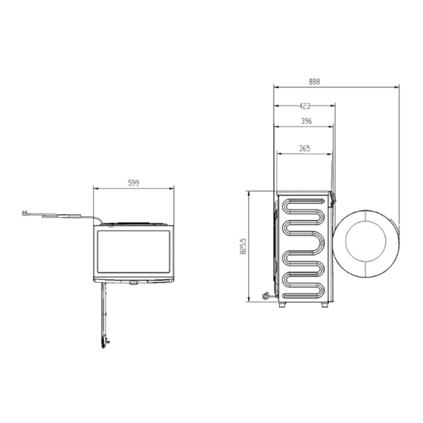 AL7207AIDV - Free Standing Washing Machine White 7kg. 1200rpm Aspes BLUEPRINT