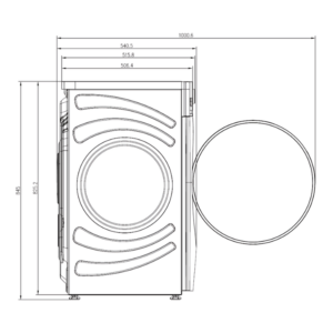 AL8202AIDVB - Free Standing Washing Machine White 8kg. 1200rpm Aspes BLUEPRINT
