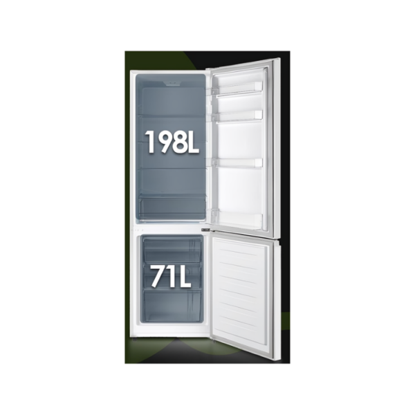 AC185501E - Free Standing Combi Fridge Freezer White 180*55 cm Aspes OPEN