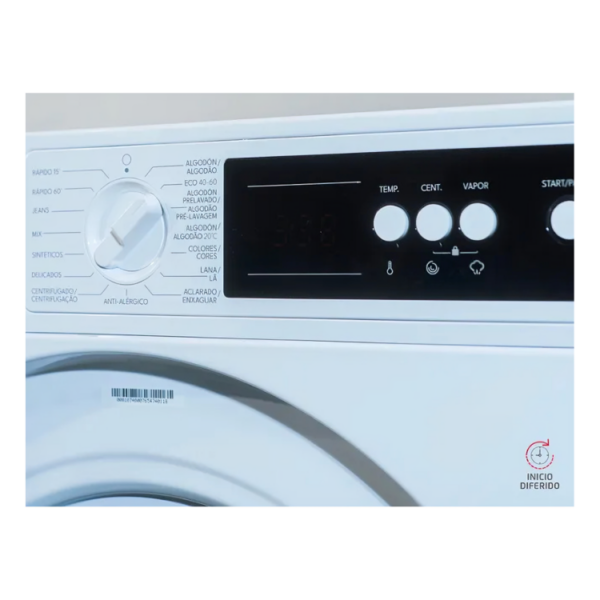 CLAV8424INT - Fully Integrated Washing Machine White 8kg. 1400rpm Corberó DISPLAY