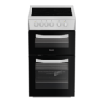 HTE5VCW - Free standing Cooker White 50 cm Hotpoint FRONT