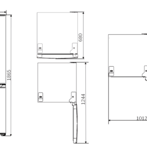 SC185604ENFDX - Combi Fridge Freezer Stainless Steel with Display 186.5*60 cm Svan BLUEPRINT