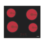 SV4602 - Ceramic Hob 4 Heating Zones Touch Control Black 60 cm Svan FRONT
