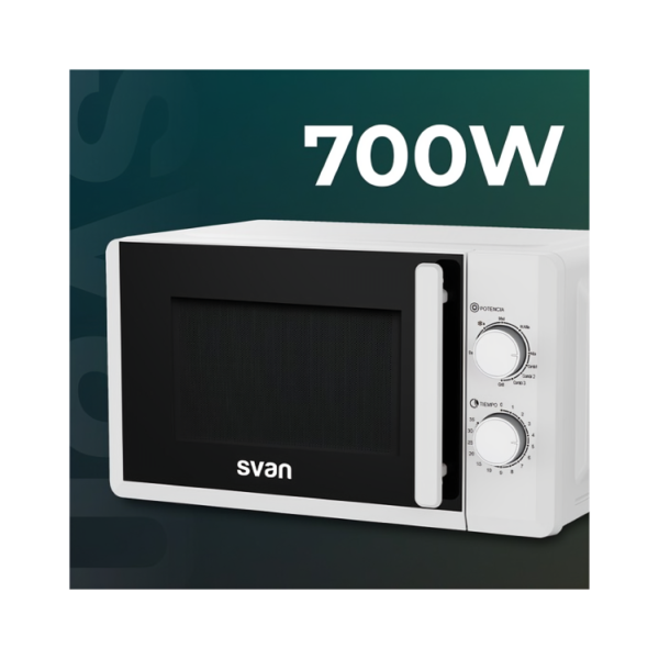 SMW2701 - Free Standing Microwave with Grill White 20 litres Svan POWER